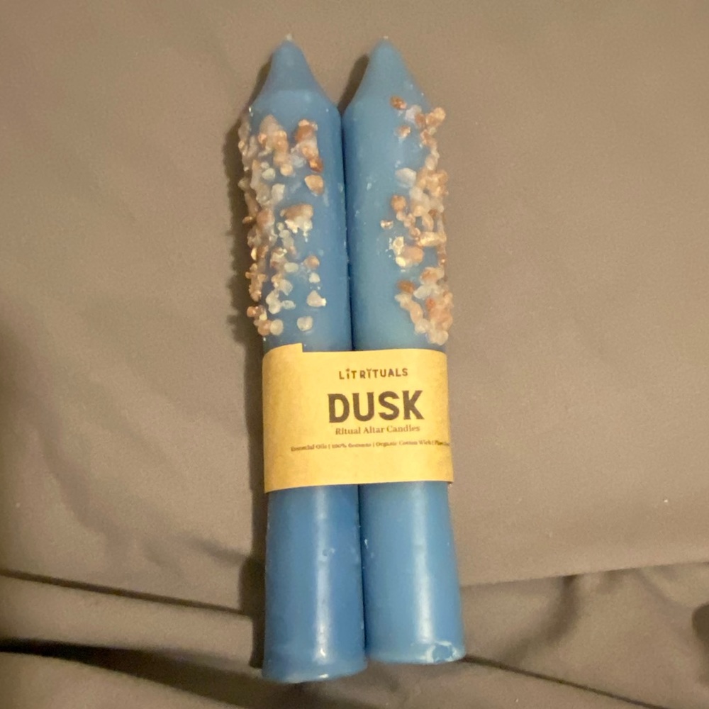 'Dusk' Beeswax Altar Candles - Large Size
